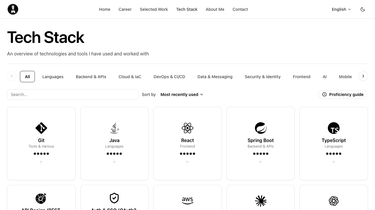Personal Website screenshot 3