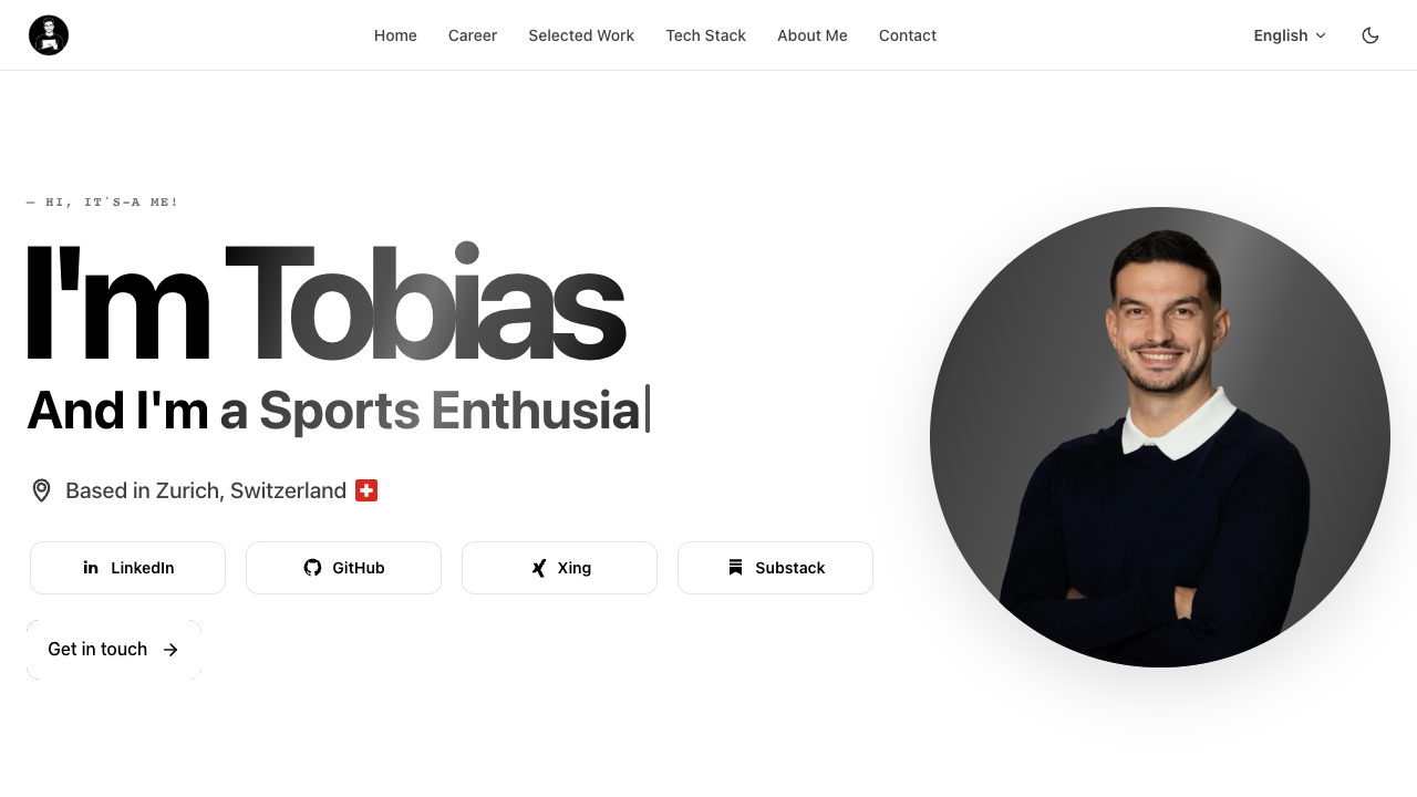 Personal Website preview